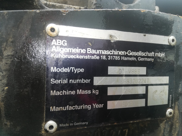 2014 year ABG8620-B Pavement machine